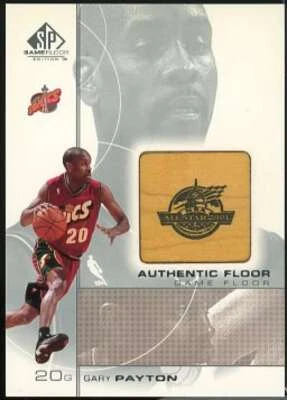 Gary Payton Card 2000-01 SP Game Floor Authentic Floor #GP  - Image 1 of 2