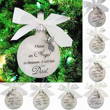 Christmas Tree Family Pendant Memorial Ornament Feather Ball Hanging Ornament