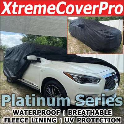 CUBIERTA DE COCHE IMPERMEABLE CON ESPEJO NEGRO PARA 2008 2009 2010 2011 2012 Infiniti EX35 Foto 1 de 4