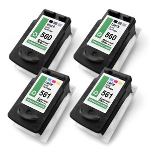 4x Tintenpatronen für Canon Pixma TS5300 TS5350 TS5350a PG560XL CL561XL CYMK - Afbeelding 1 van 1