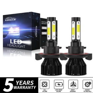 2x H13 LED Headlight Bulbs High Low Beam Conversion Kit 6000K Super Bright White - Picture 1 of 12