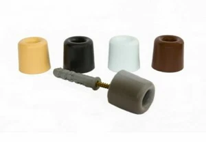 2 x Aesthetic Door Stop Bumper 30mm x 32mm with Fitting Screw Gate Stopper - Picture 1 of 1