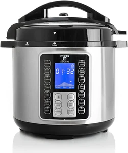Olla De Presion 6 Cuartos Qt Eléctrica Ollas Acero Inoxidable Grande Para Cocina - Imagen 1 de 12