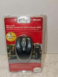 Microsoft Wireless Notebook Optical Mouse 3000 W/USB PC Windows & Mac - Picture 1 of 5