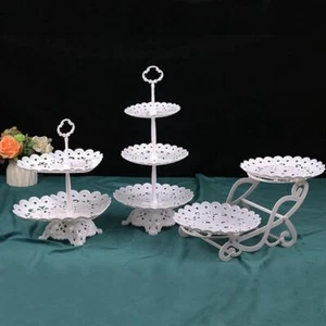 Wedding Party Cupcake Display Table Trays Fruit Plate Cake Stand Dessert Holder - Picture 1 of 19