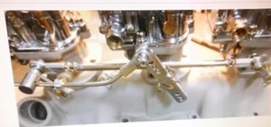 VINTAGE SPEED'S 3x2 PROG. SS  LINKAGE FOR STROMBERG STYLE CARBS TRI-POWER CL-3 - Picture 1 of 1