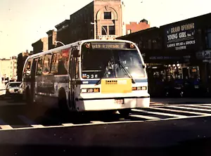 FOTO A COLORI 5x7 NYC BUS 1982 GM-RTS #1668 BX-19 E. 149 PZ. TERZA AVE. 24/03/98 - Foto 1 di 1