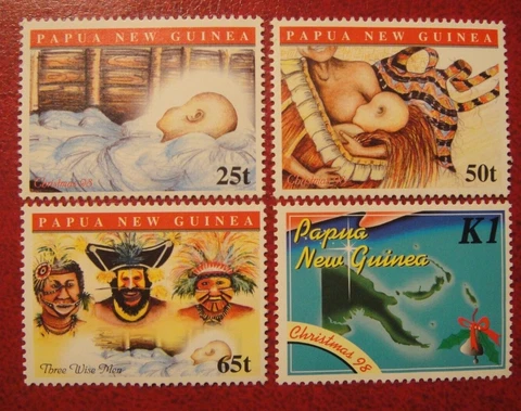 PNG 1998. Christmas. MUH Set Cover
