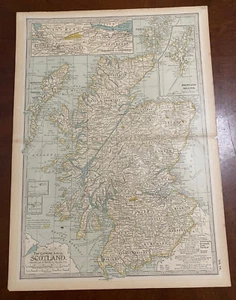 Mapa ESCOCIA Nº 78 por The Century Co, 1897 antiguo - Imagen 1 de 16