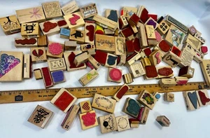 7.4 Pounds Of Rubber Stamps Huge Lot - Mostly New! Scrapbook Teachers Score! - Picture 1 of 19
