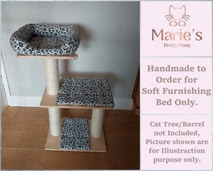 GEPARD GRAU BEDRUCKT Haustier Katzenbett Ersatz-Set für Natural Heaven II Katzenbaum - Bild 1 von 17