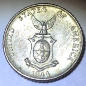 SILVER American minted WWII Foreign coin rare .. - Picture 1 of 4