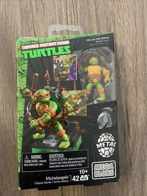 Mega Bloks TMNT Michelangelo Metal Clásico Coleccionista Serie 42 PIEZAS Nuevo Foto 1 de 4