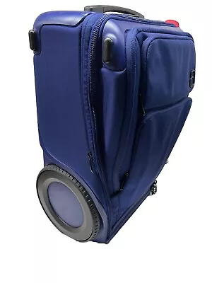 G-RO 22" Carry-On Rolling Wheeled Luggage Polycarbonate + USB Chargers Blue - Image 1 of 4
