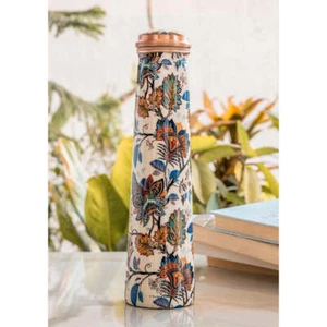 Botella de agua de cobre puro para Ayurveda beneficios para la salud a prueba de fugas 750 ml ENVÍO GRATUITO - Imagen 1 de 12