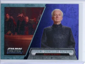 Tarjeta paralela 48 CHANCELLOR PALPATINE 2016 Star Wars Evolution sable de luz púrpura - Imagen 1 de 2