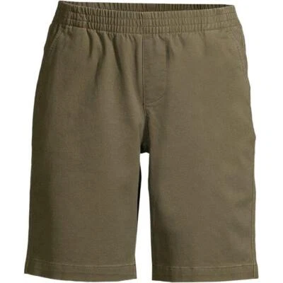 Bermudas Chinas LANDS' END Talla Grande 16W Cintura Elástica Pull On 10" Nuevas con Etiquetas Foto 1 de 3