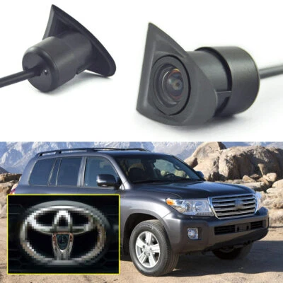 Car Front View Camera CCD Logo Embedded for Toyota Land Cruiser 2007-2015 LC200 - Image 1 of 4