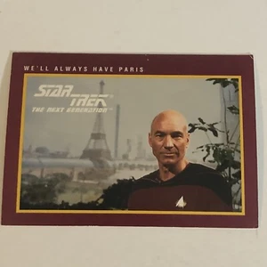 Star Trek The Next Generation Trading Card Vintage 1991 #30 Patrick Stewart - Picture 1 of 2