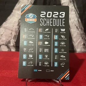 MIAMI DOLPHINS 2023 NFL Football Season Ticket Member MAGNET SCHEDULE *Free Ship - Picture 1 of 1