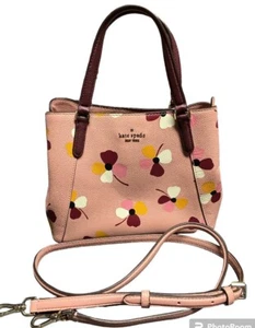 KATE SPADEJACKSON DUST BUDS PINK SATCHEL SHOULDER BAG WITH REMOVABLE STRAP  - Picture 1 of 9