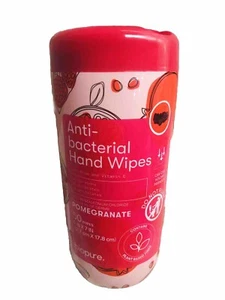 Pomegranate 50ct 5 In X 7 In Hand Wipes Bio pure  - Picture 1 of 8