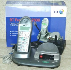 BT Freestyle 2500 Digital Cordless Telephone Answering Machine ~ VGC ~ FREEPOST - Zdjęcie 1 z 7