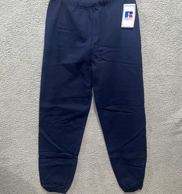 Pantalones deportivos Russell Athletic Jogger para hombre XL azules con cordón con puños hechos en EE. UU. NUEVOS Foto 1 de 4