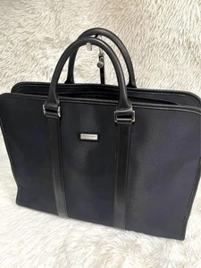 Burberry Black Label business bag, nova check, black, A4 size - Picture 1 of 12