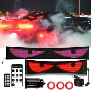 For Dodge Challenger Charger 23.6"/52.4" Dynamic Devil LED Eye Windscreen Light - Picture 1 of 12