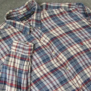 Ralph Lauren Hemd Herren 4XLT Leinen Classic Fit Kariert Button Down Langarm - Bild 1 von 14