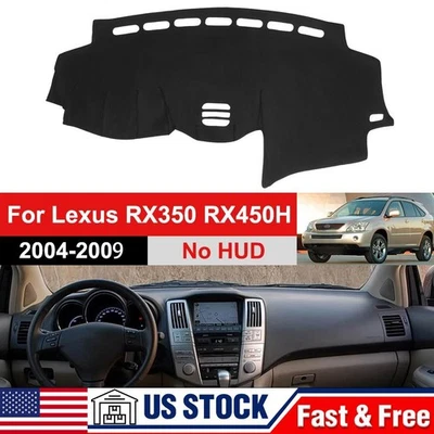 For Lexus RX ES LS RX330 RX350 LS450H DASH COVER MAT Car Dashboard Mat Black new - Imagem 1 de 4