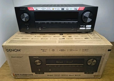 Denon AVR-X1800H DAB 7.2-AV-Receiver, Dolby Atmos, 8K HDMI, Bluetooth, HEOS - Bild 1 von 4