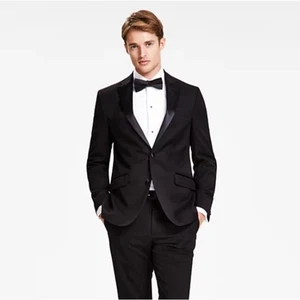 Kenneth Cole Reaction Herren Schwarz Techni-Cole Classic Slim-Fit Blazer Gr. 40R - Bild 1 von 11