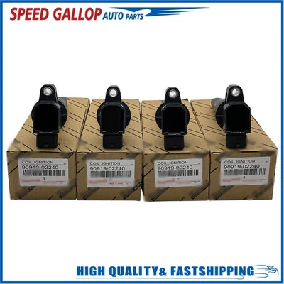 GENUINE DENSO Ignition Coils For 2000-2016 Toyota & Scion xA xB I4, 90919-02240! - Image 1 of 4