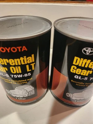 Toyota Lexus GL-5 75W-85 Differential Gear Oil  Ltr Qty 2 0888502906 0888502506  - Image 1 of 4