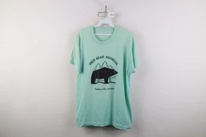 Vintage 80s Mens XL Spell Out Fred Bear Museum Hunting Short Sleeve T-Shirt USAt - Picture 1 of 13