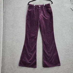 GAP Girls Pants 18 Purple Flared Corduroy '70s Flare 29" Inseam NWT - Picture 1 of 13
