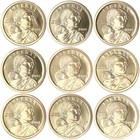 2000-2008 S Native American Sacagawea Proof Dollars Gem DCam 9 Coin Run