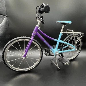 American Girl AG Bicycle Purple and Aqua Metal Trail Bike II - Retired - Picture 1 of 8