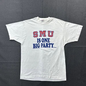 Vintage SMU Mustangs SMU Is One Big Party With A $15,000 Cover Charge T Shirt XL - Picture 1 of 6