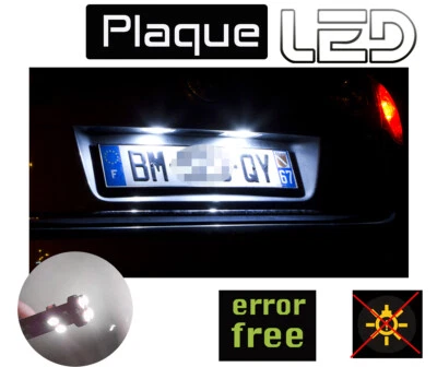 Pour VOLVO V70 II  - 2 Ampoules LED Blanc Plaque d'immatriculation anti erreur - Imagen 1 de 2