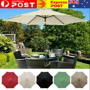 2/2.7/3m Replacement Garden Parasol Canopy Cover 6/8Arm Umbrella Sunshade Tents - Picture 1 of 16