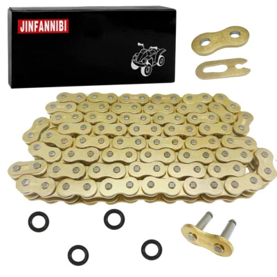 520 X-Ring Drive Chain & Connecting Master Link for Kawasaki KE250 KZ200A KLT200 Foto 1 de 4