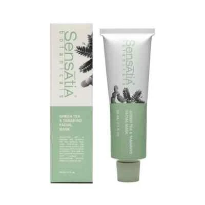 Sensatia Botanicals Facial Mask 60ml Green Tea & Tamarind | Clarifies & Balances - Image 1 of 3