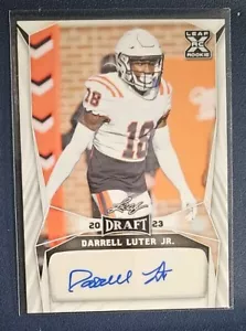 2023 Leaf Draft - Autographs #BA-DLJ Darrell Luter Jr. (AU, RC) - Picture 1 of 2