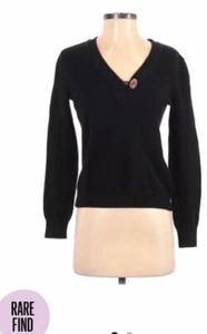 Lauren RALPH LAUREN Classic Black KNIT TOP XS - Picture 1 of 3