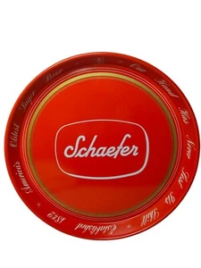 Vintage 1950s Schaefer Beer Tray New York Americans Oldest Lager Mint Condition  - Picture 1 of 6