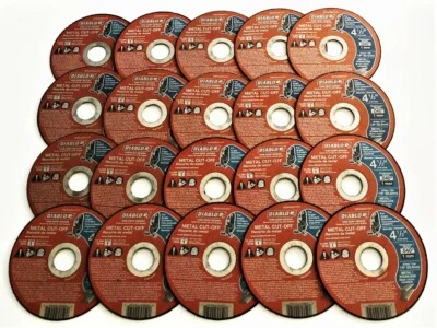 25 DIABLO 4-1/2" X .040" THIN KERF METAL/STAINLESS ANGLE GRINDER CUT-OFF WHEELS  - Image 1 of 2