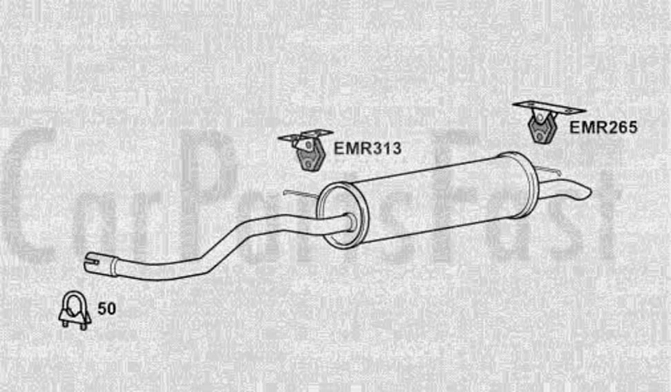 EXSK6010 Escape Trasero Caja Seat Ibiza 1.2 Diesel Hatchback 08/2006 A 04/2007 Foto 1 de 1